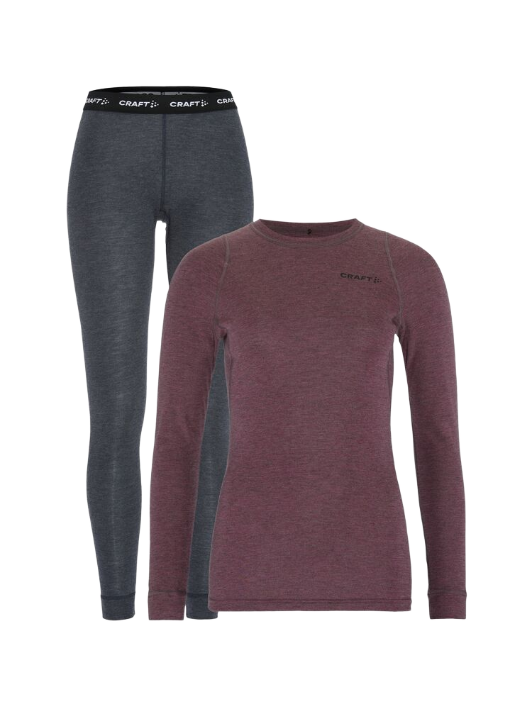 CRAFT CORE WOOL MERINO BASELAYER SÆT DAME