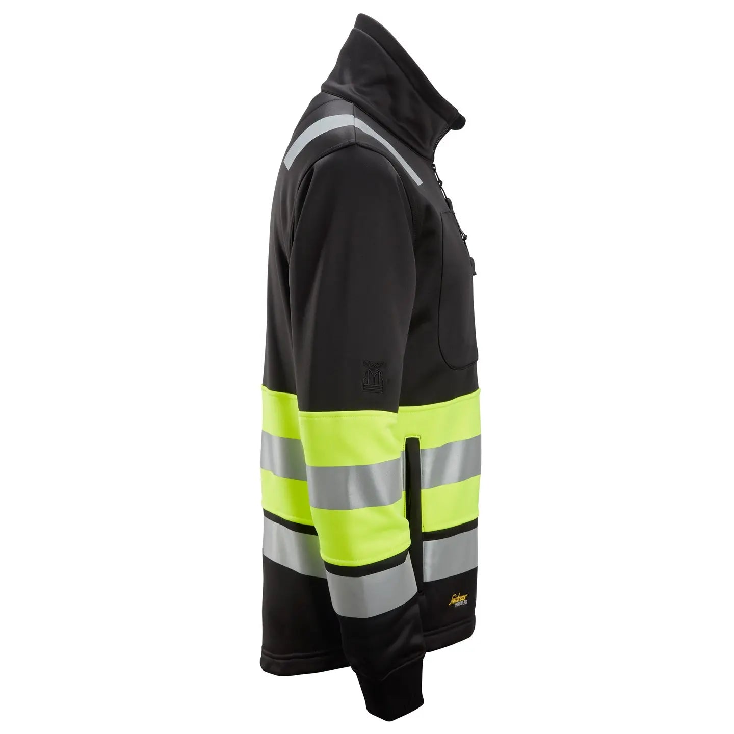 SNICKERS 8034 HI-VIS SWEATJAKKE MED LYNLÅS, KLASSE 1