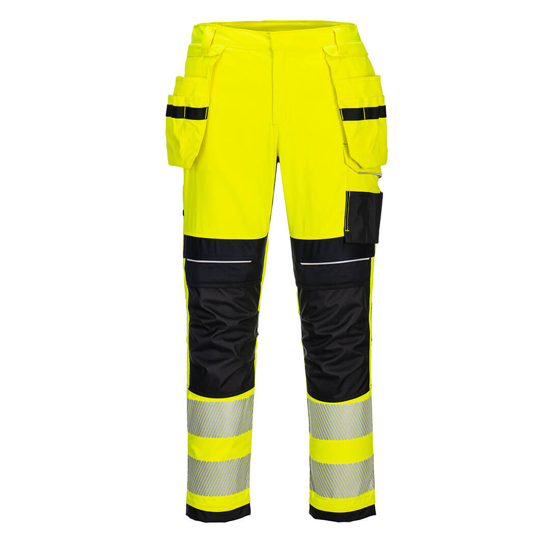 PORTWEST PW3 HI-VIS ARBEJDSBUKSER MED HÆNGELOMMER, FR407