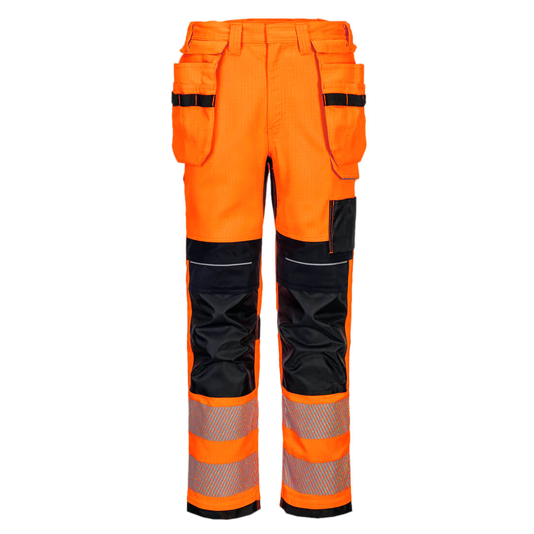 PORTWEST PW3 HI-VIS HVO BUKSER MED HÆNGELOMMER, FR415