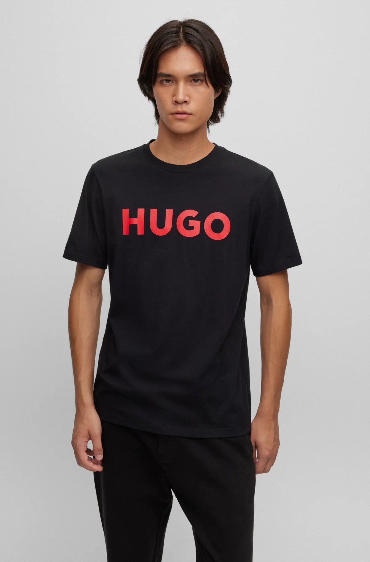 HUGO DULIVIO T-SHIRT MED LOGO