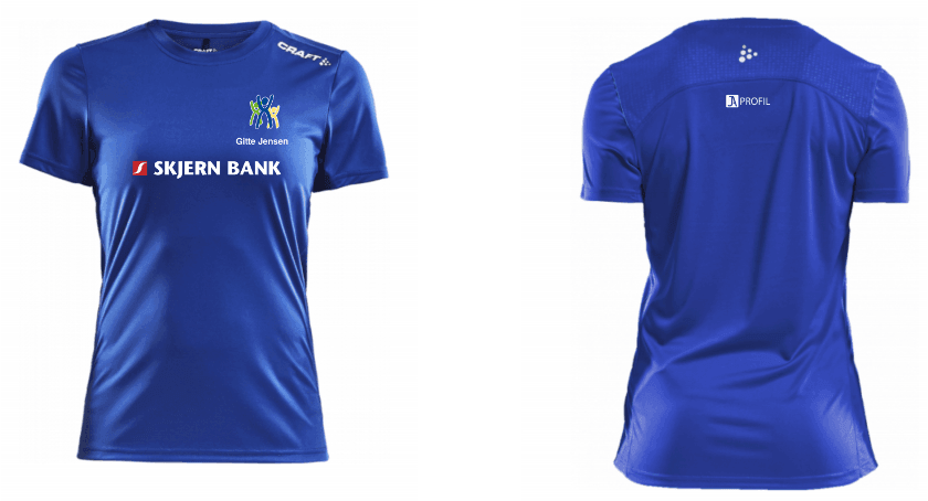 BLK RUSH TEE - DAME - Fitness T-Shirt - JA Profil 