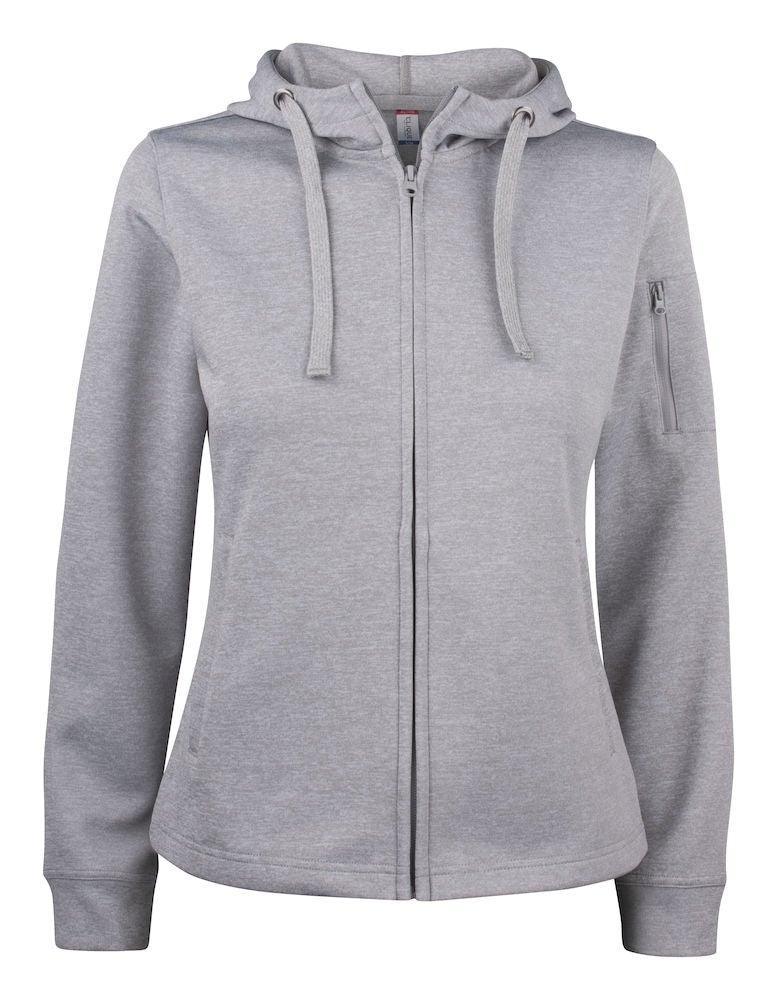 CLIQUE BASIC ACTIVE HOODY FULL ZIP WOMEN - Hættetrøjer - JA Profil 